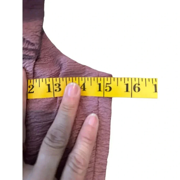 BCBGMAXAZRIA Pink 100% Polyester Midi A-Line Dress Size 02 - Picture 8 of 8